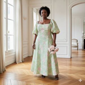 NWT Selkie The Acid Trip Day Dress - Pastel Floral - Size 5X